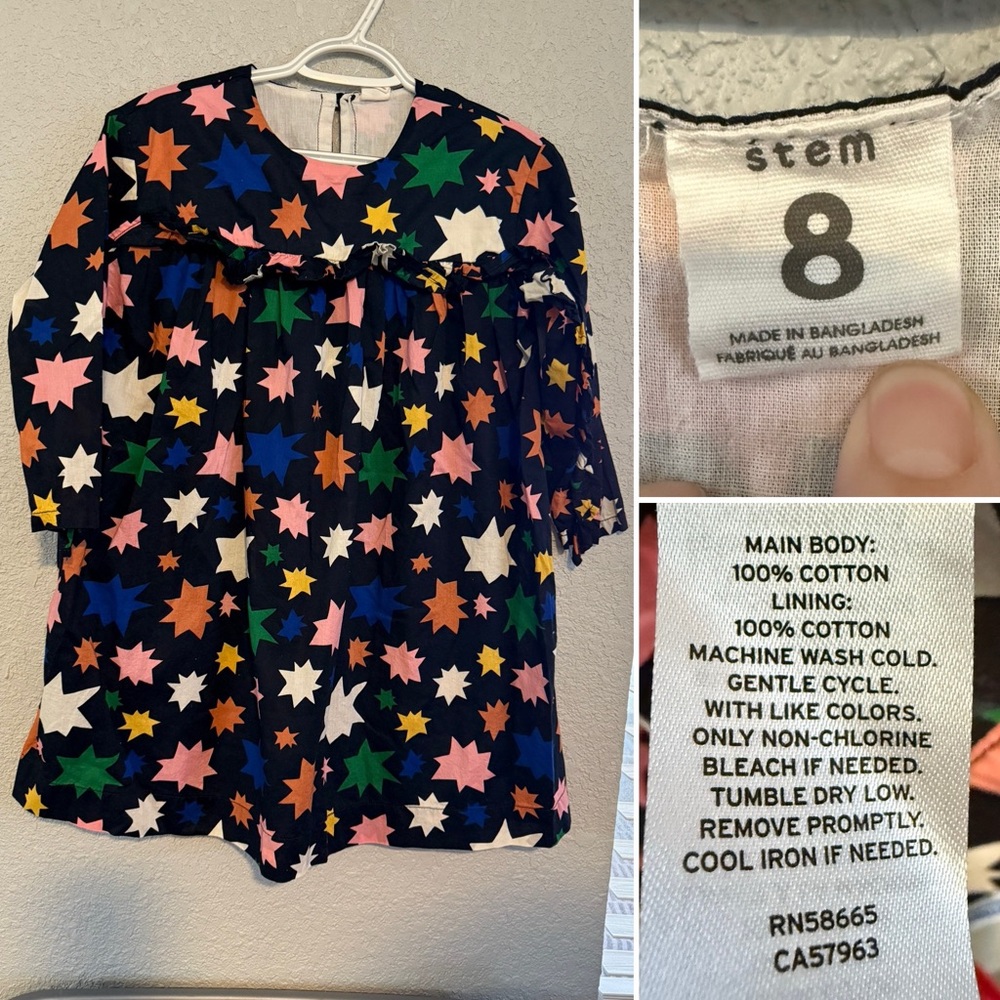 Stem colorful stars dress